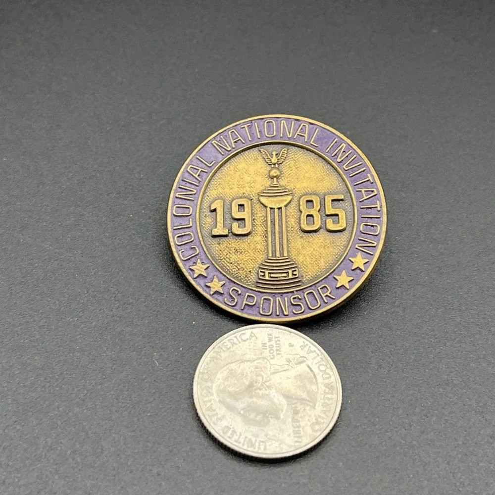 1985‎ Colonial National Invitation PGA Golf Sponsor Badge Pin